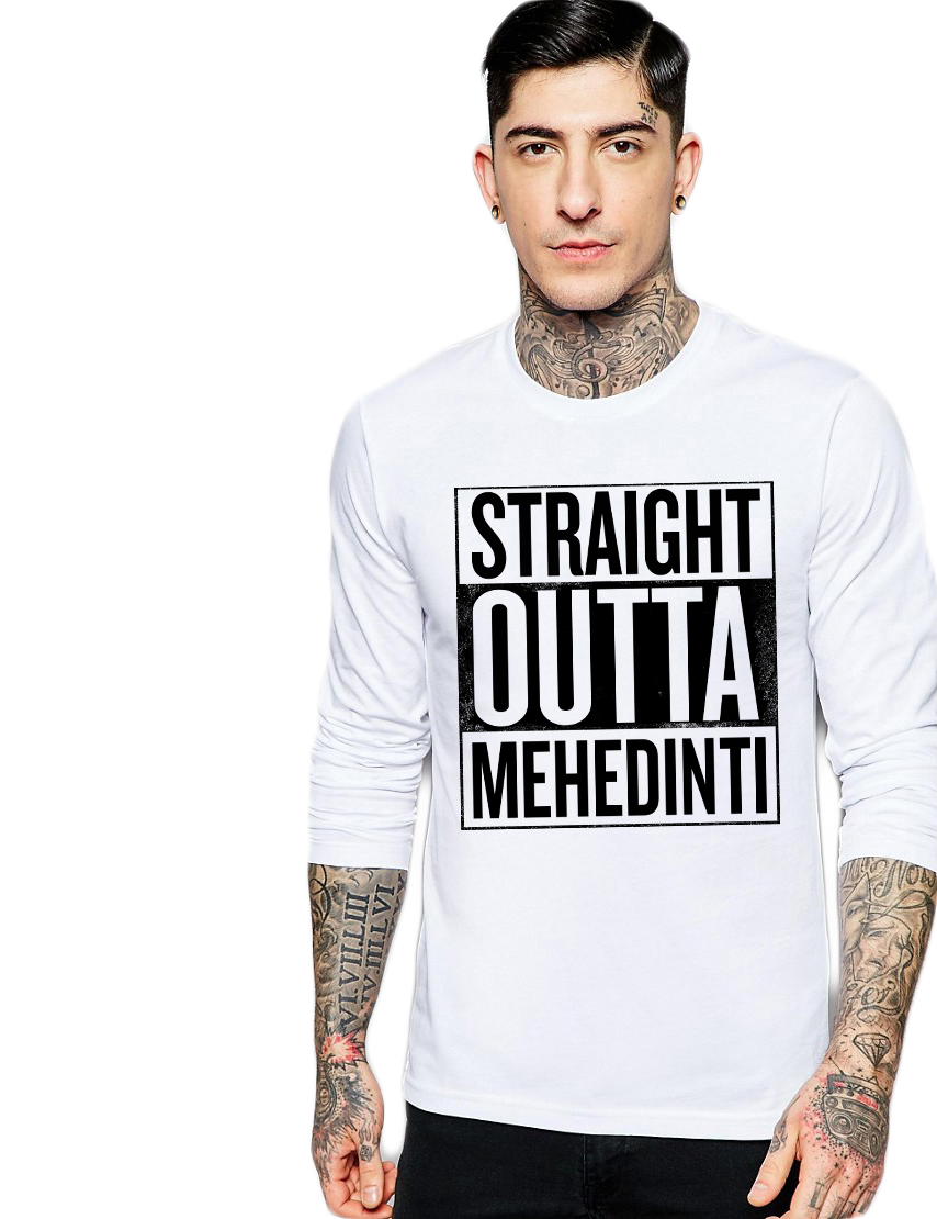 Bluza barbati alba - Straight Outta Mehedinti - CATEGORIE